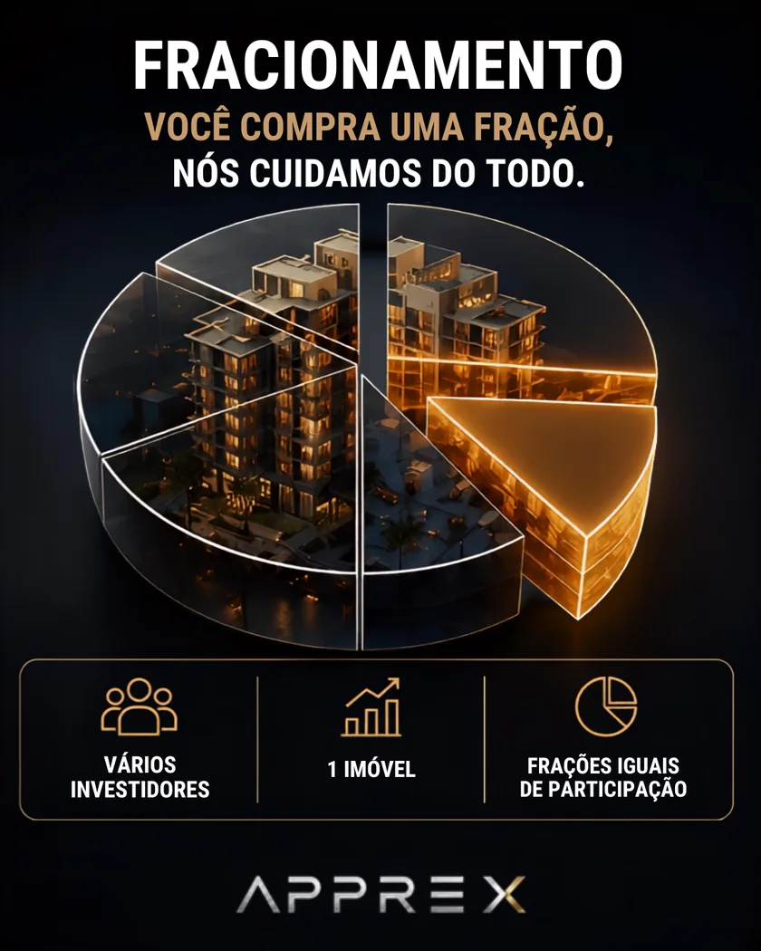 Fracionamento — vários investidores, um imóvel, frações iguais de participação