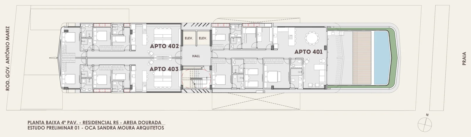 Plantas — GBC Signature — 4º pavimento · penthouse com piscina