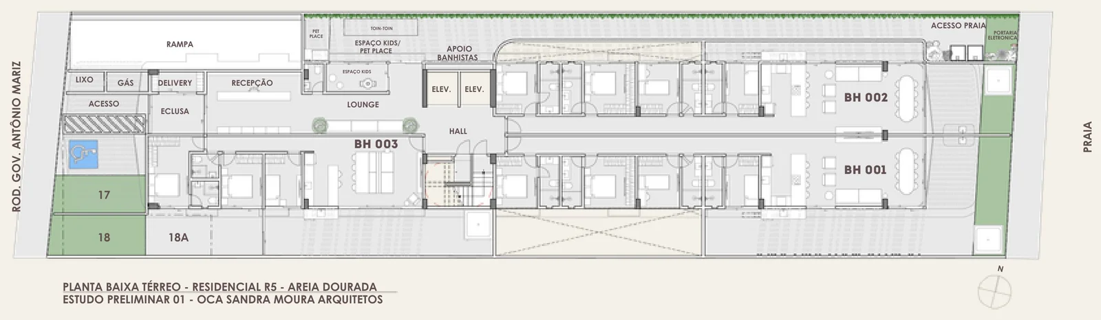 Plantas — GBC Signature — Térreo · beach houses